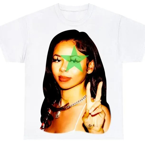 Mariahhhh Style Green Star T-Shirt for Men - Classic Cotton Tee Hoodie, Sweatshirt | UrbanDripWear.com