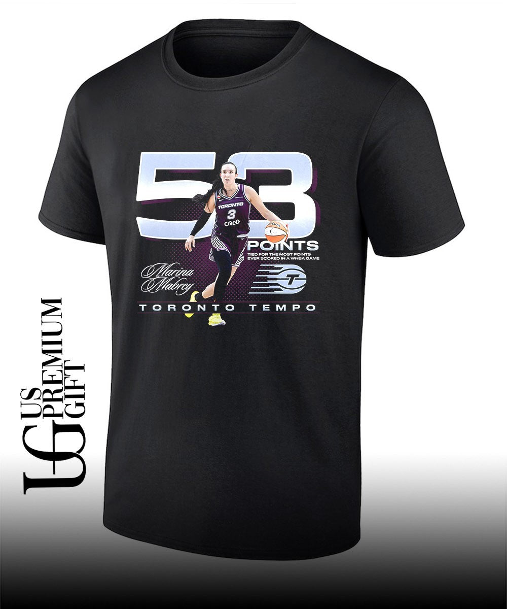 Marina Mabrey Toronto Tempo WNBA signature shirt
