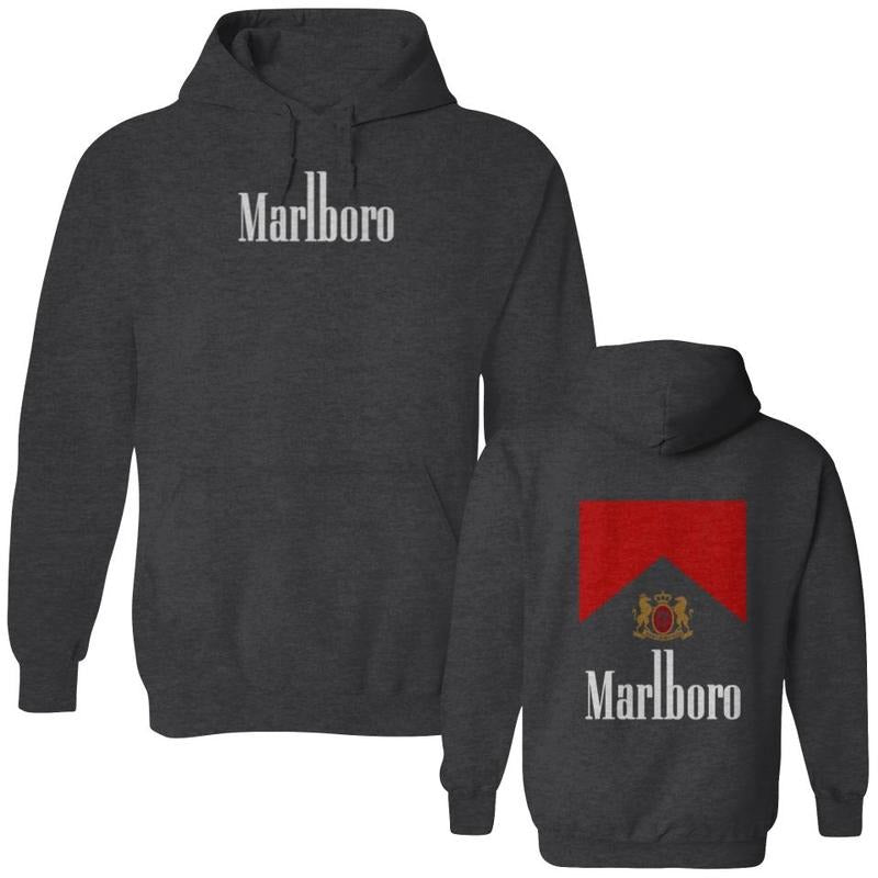 Marlboro Double Sided Hoodies, Vintage 90s Marlboro Cowboy Double sided Double Sided  T-shirt, sweater and Hoodie vintage...