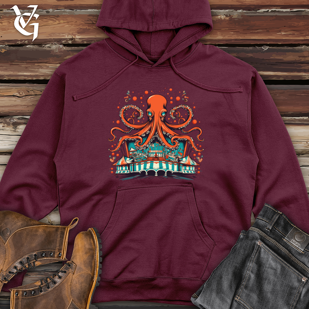 Carousel Cephalopod Midweight Hooded Sweatshirt