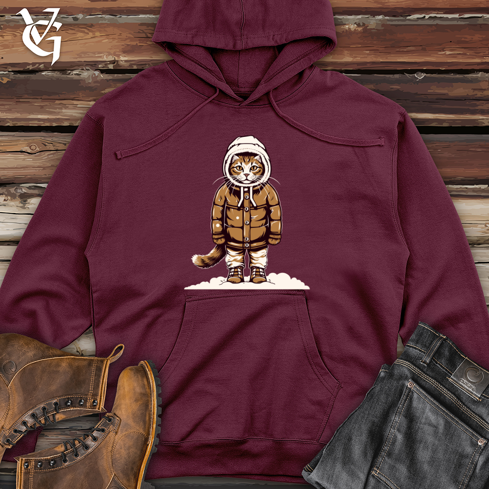 Vintage Paws-on Snow Midweight Hooded Sweatshirt