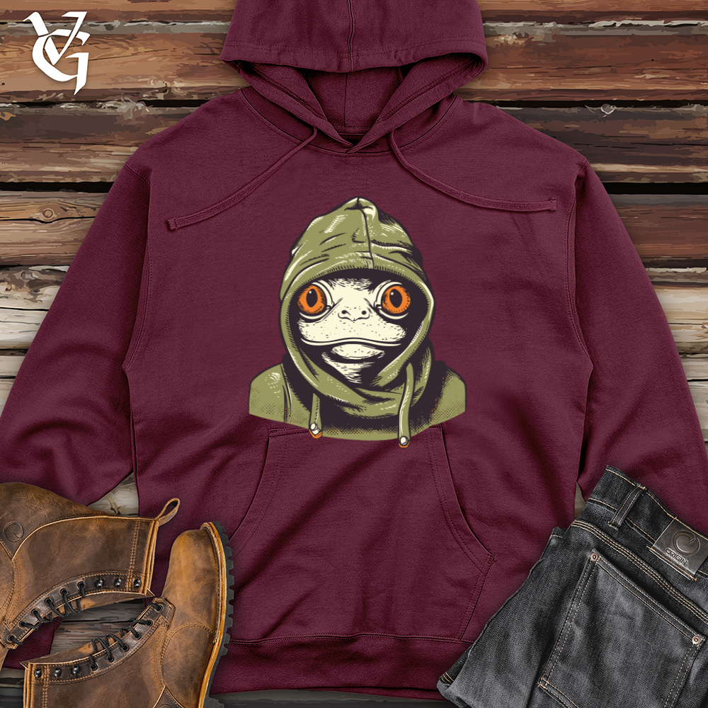 Vintage Beanie Frog Midweight Hooded Sweatshirt