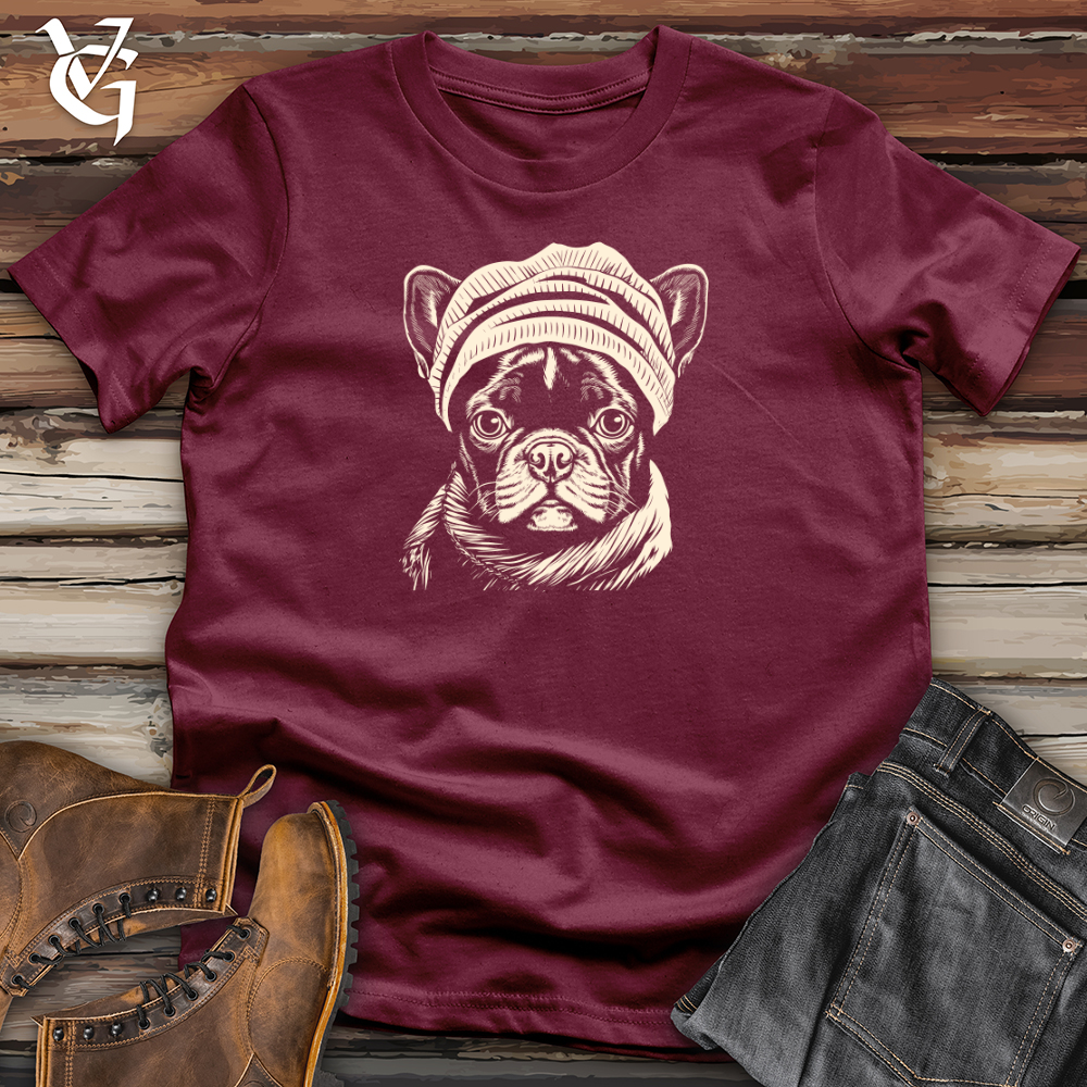 Vintage Beanie Frenchie Softstyle Tee