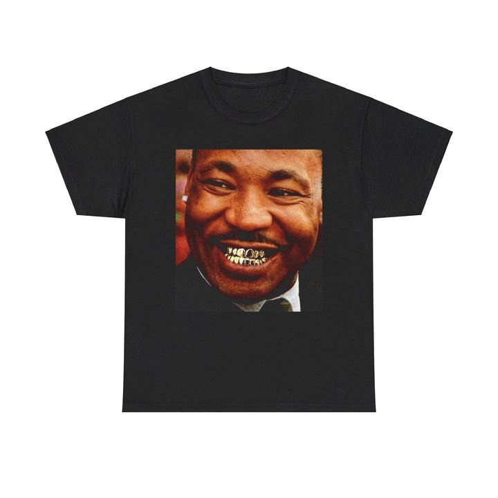 Mart!n Luther King Gold Gr!llz Meme Unisex Cotton TShirt Hoodie, Sweatshirt | UrbanDripWear.com