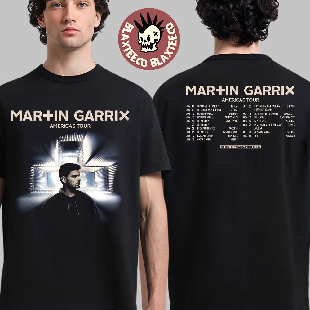 Martin Garrix Americas Tour 2026 City Dates Two Sided T-Shirt