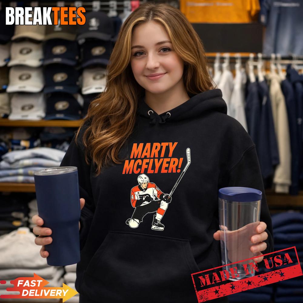 Marty Mcflyer 94 Philadelphia Flyers hockey T-Shirt