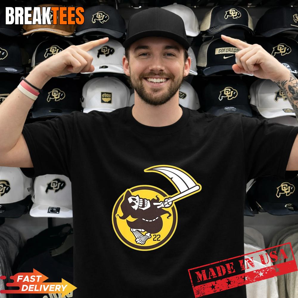 Mason Miller San Diego Padres MLB the grim reaper number 22 T-Shirt