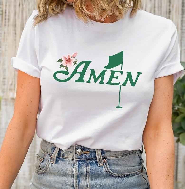 Masters Golf Amen T-Shirt, Golf Tournament T-Shirt, Gift Golf Birthday Party T-Shirt Golf Par Tee Shirt men Women Tshirt...