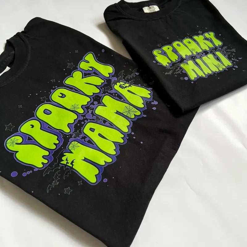 Matching Spooky Mama & Mini Shirts Hoodie, Sweatshirt | UrbanDripWear.com