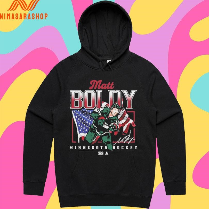 Matt Boldy Minnesota Hockey Usa Flag 2026 Shirts