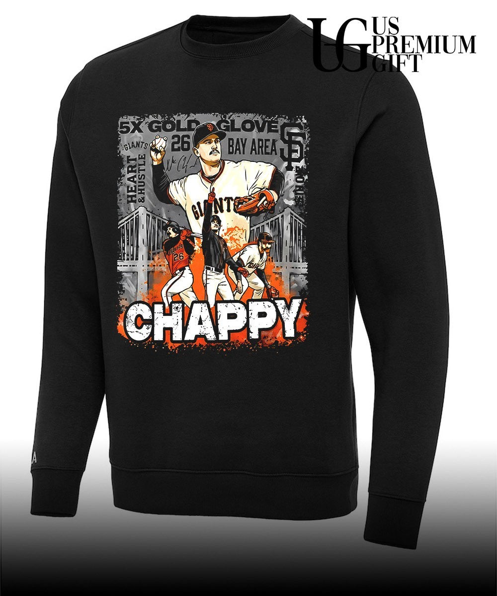 Matt Chapman San Francisco Giants 5x Gold Glove Bay Area Heart Hustle Chappy shirt