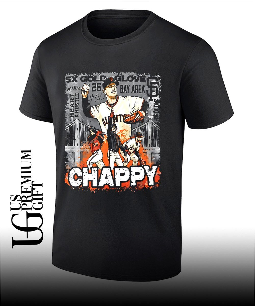 Matt Chapman San Francisco Giants 5x Gold Glove Bay Area Heart Hustle Chappy shirt