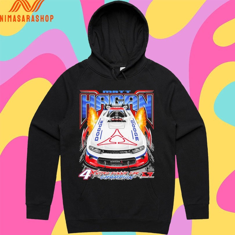Matt Hagan Funny Car Head On 4x Nitro Funny Car Champion 2026 Shirts