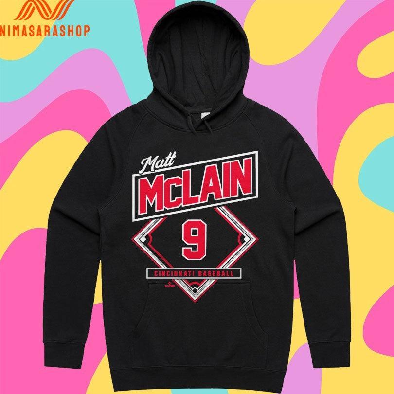 Matt Mclain 9 Cincinnati Baseball Classic Diamond Shirts