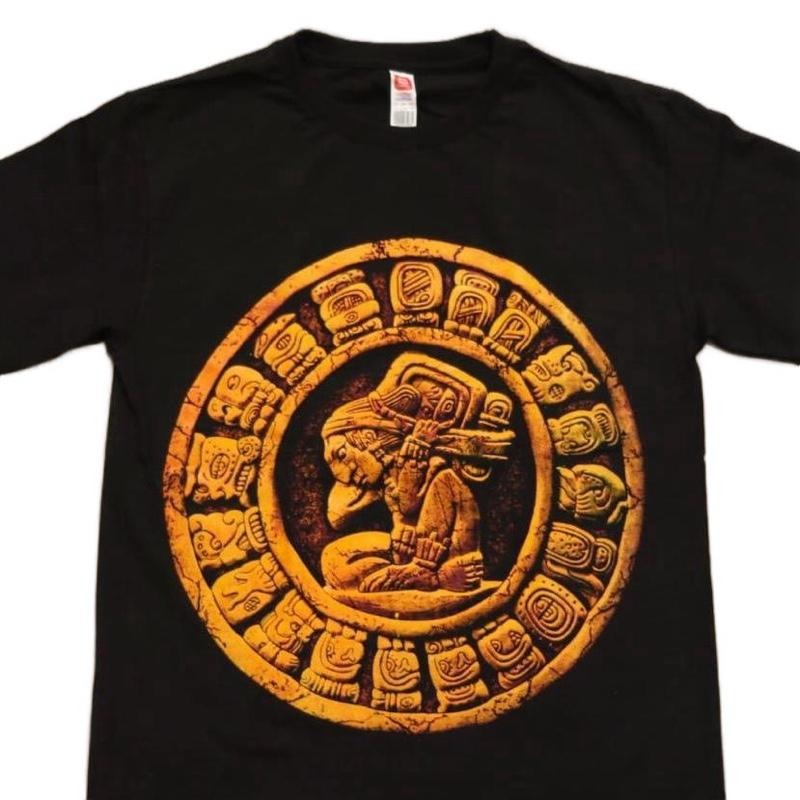 Maya calendar medium size  T-shirt Cotton Black Casual Hoodie, Sweatshirt | UrbanDripWear.com