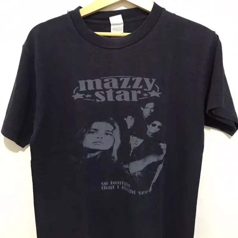 Mazzy Star Band T-shirt, Gift For Fan Black Unisex Tshirt Cotton Streetwear Hoodie, Sweatshirt | UrbanDripWear.com
