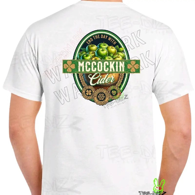 McCockin Cider Men's funny T-shirt- Crewneck humor Menswear Casual Tshirt Hoodie, Sweatshirt | UrbanDripWear.com