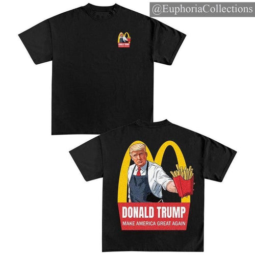 #McDonalds Loving President #Donald.Trump 2 Sides Shirt, #Trump #Mac.Donald Tee, Election Shirt with Funny
