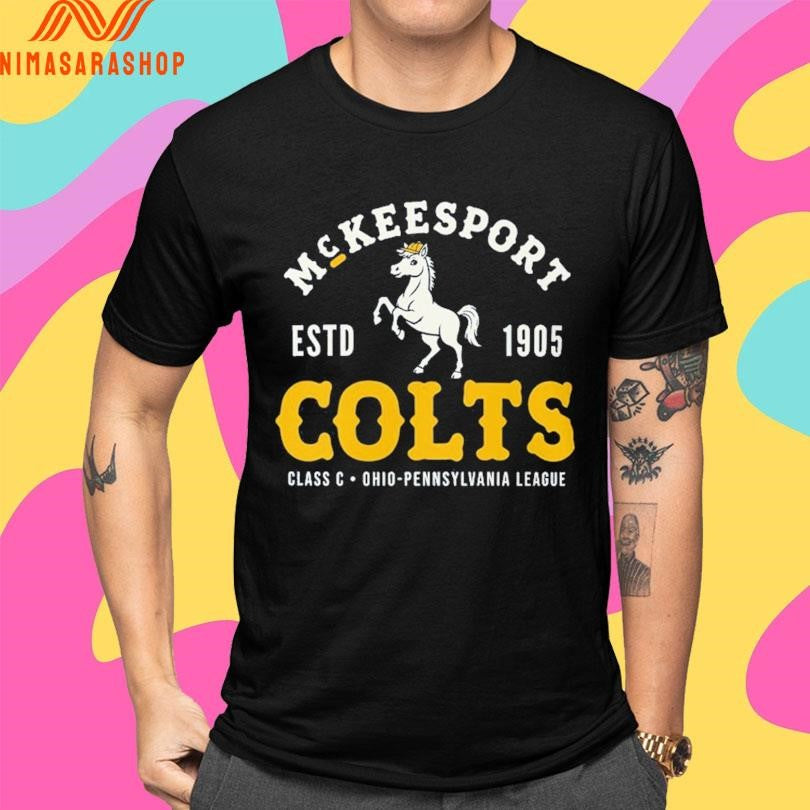 McKeesport Colts Baseball Estd 1905 Class C Ohio Pennsylvania League Shirts