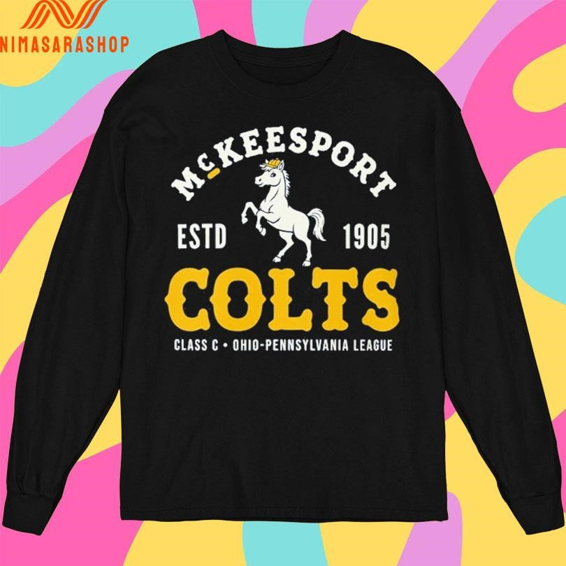 McKeesport Colts Baseball Estd 1905 Class C Ohio Pennsylvania League Shirts