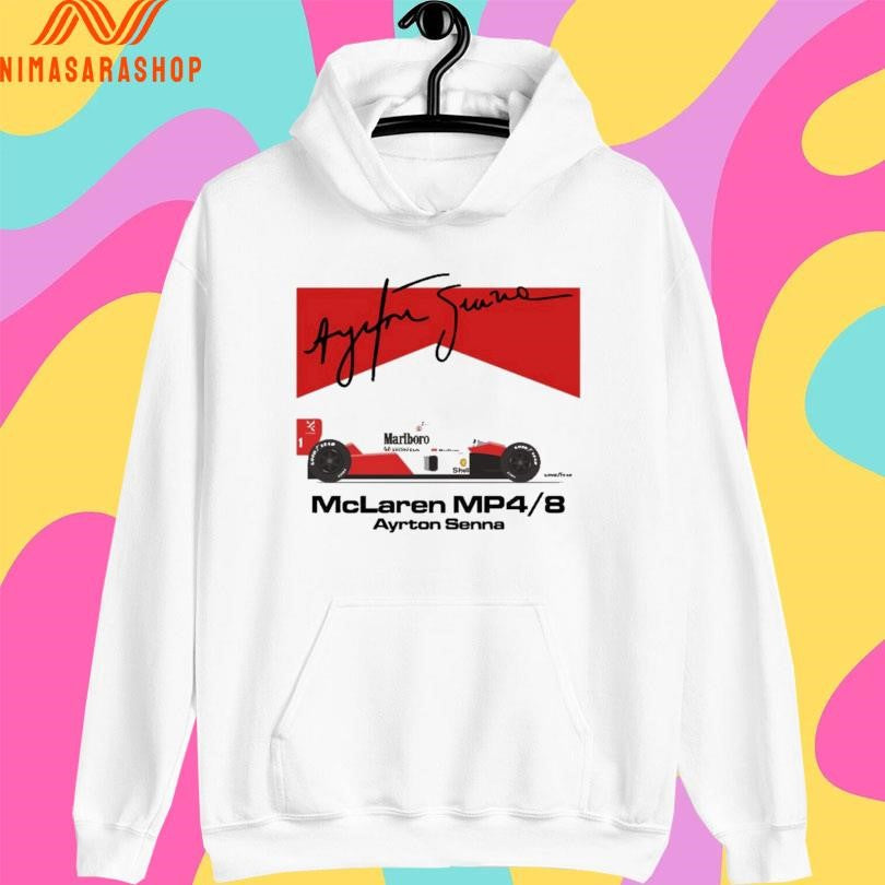 Mclaren Mp4 8 Ayrton Senna Signature Shirts