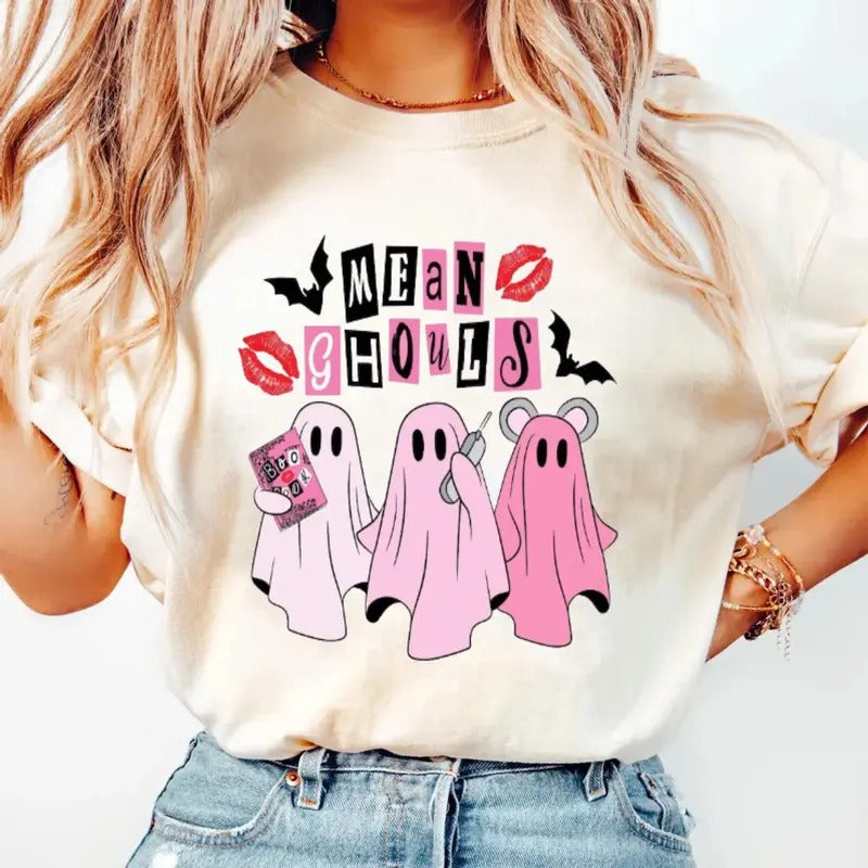 Mean Ghouls Shirt, Unisex Apparel Relaxed Fit Printed In The Usa Clothing Womenswear Casual Love Comfortable, Unisex...