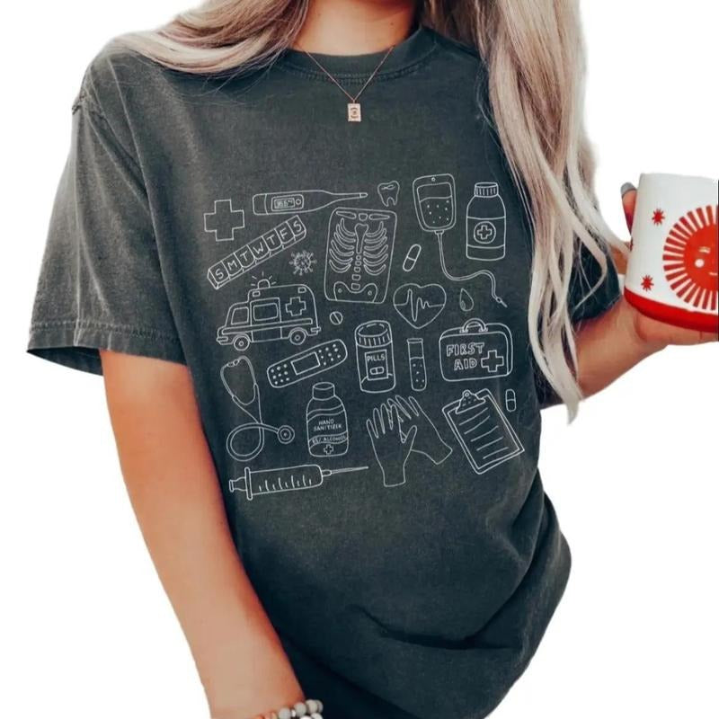 Medical Doodles T-Shirt for Nurses Hoodie, Sweatshirt | UrbanDripWear.com