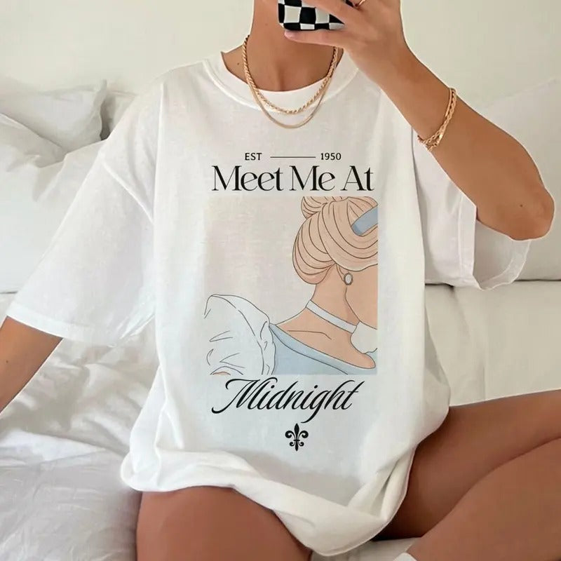 Meet me at Midnight Shirt Cinderella Inspired T-Shirt Hoodie, Sweatshirt | UrbanDripWear.com
