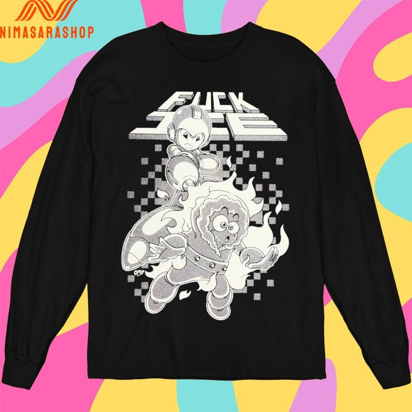 Mega Man Fuck Ice Clay Gram Art Shirts