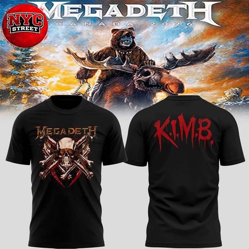 Megadeth Canada Tour 2026 Special Edition Two Sided Shirt