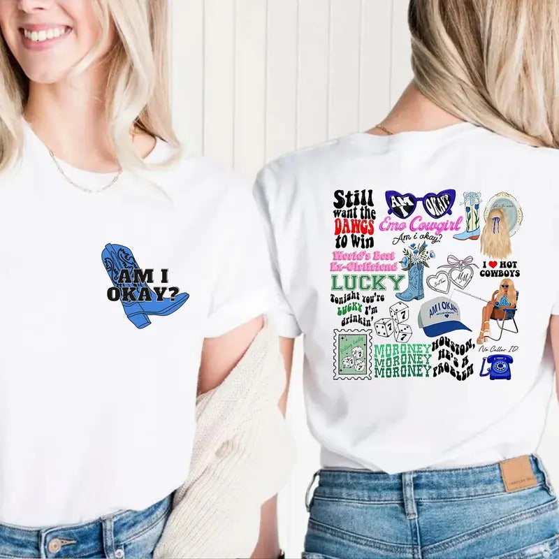 Megann Mor0ney 2 Sides Tee, Country Music Tee, Concert Outfit, Cowgirl Shirt, Unisex Short Sleeve Tee Shirt, Casual...
