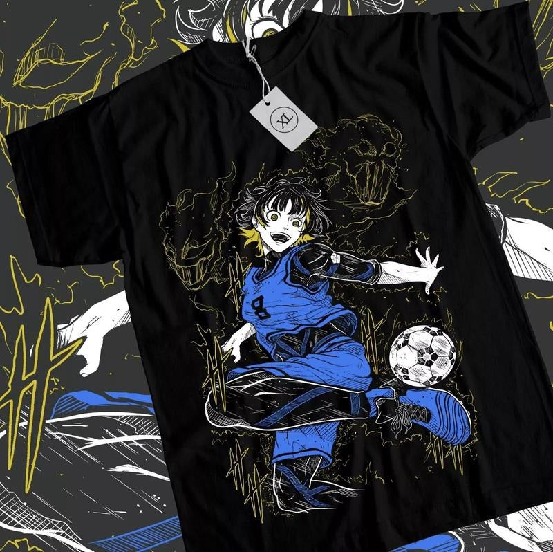 Meguru Bachira T-Shirt Blue lock Kunigami Rin Itoshi Nagi Anime shirt All Size Sweatshirt, Hoodie, Comfort Colors