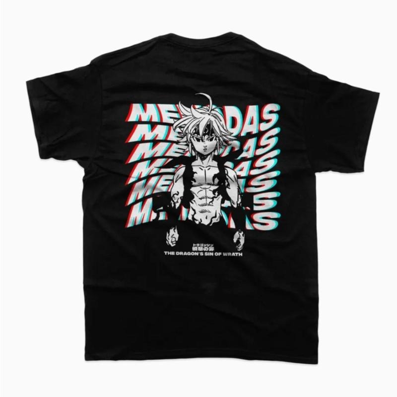 Meliodas Seven Deadly Sins T-Shirt Menswear Streetwear Top Sweatshirt, Hoodie, Comfort Colors | UrbanDripWear.com