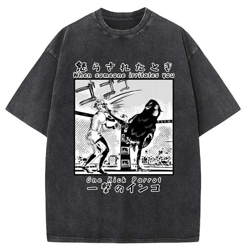 Meme Funny Shirt, When Someone Irritates  Sweatshirt, Meme Cartoon Japanese Merch, Vintage 90s Unisex Comfort Colors...