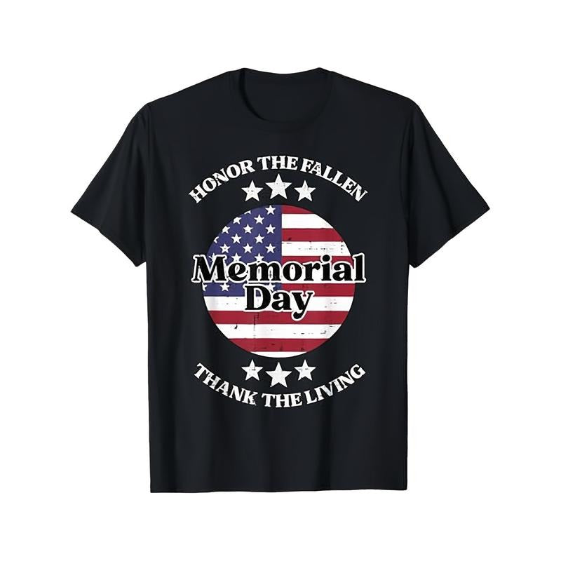 Memorial Day US Flag Patriotic T-Shirt