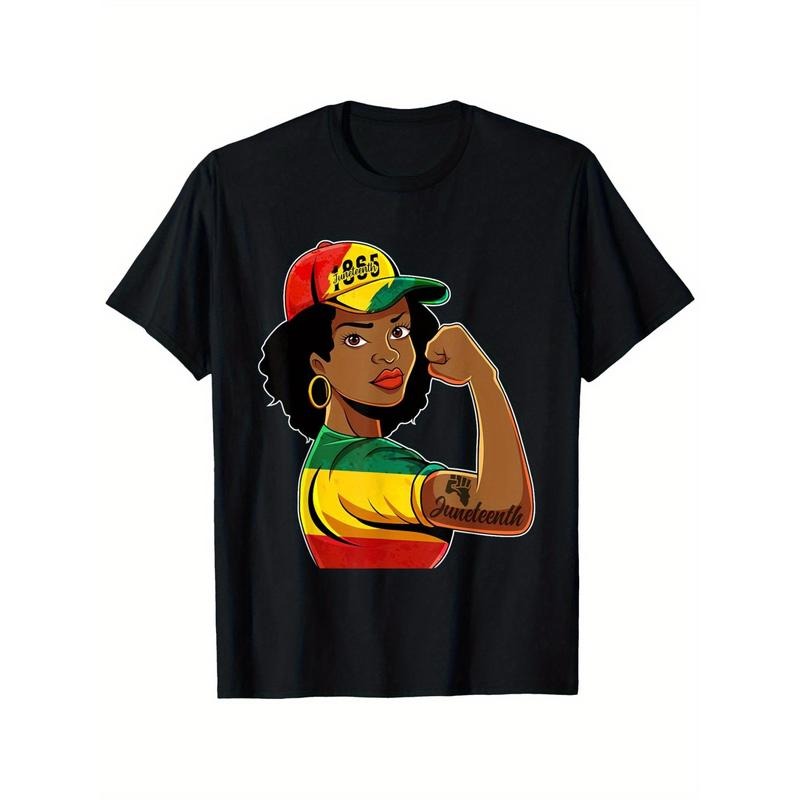 Men & Women,1865 Juneteenth African American Women Freedom Day T-Shirt