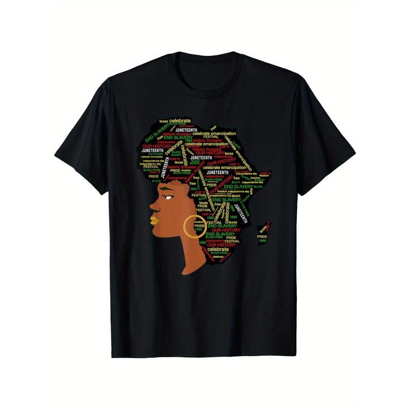 Men & Women,Juneteenth Afro Words African American Freedom Since 1865 T-Shirt