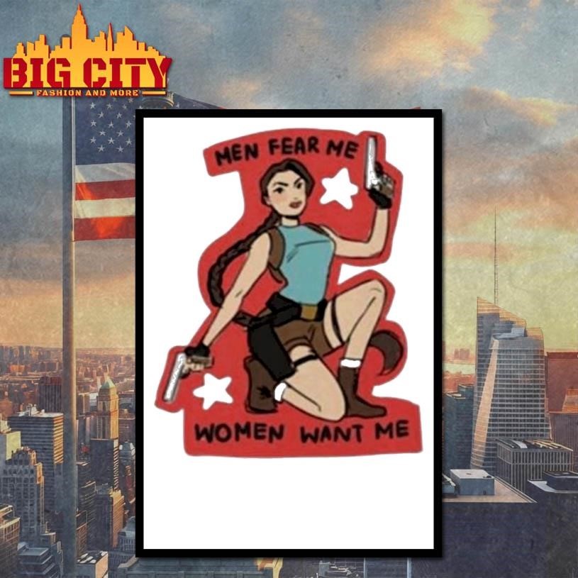 Men Fear Me Women Want Me Woman Holding A Gun Shirt