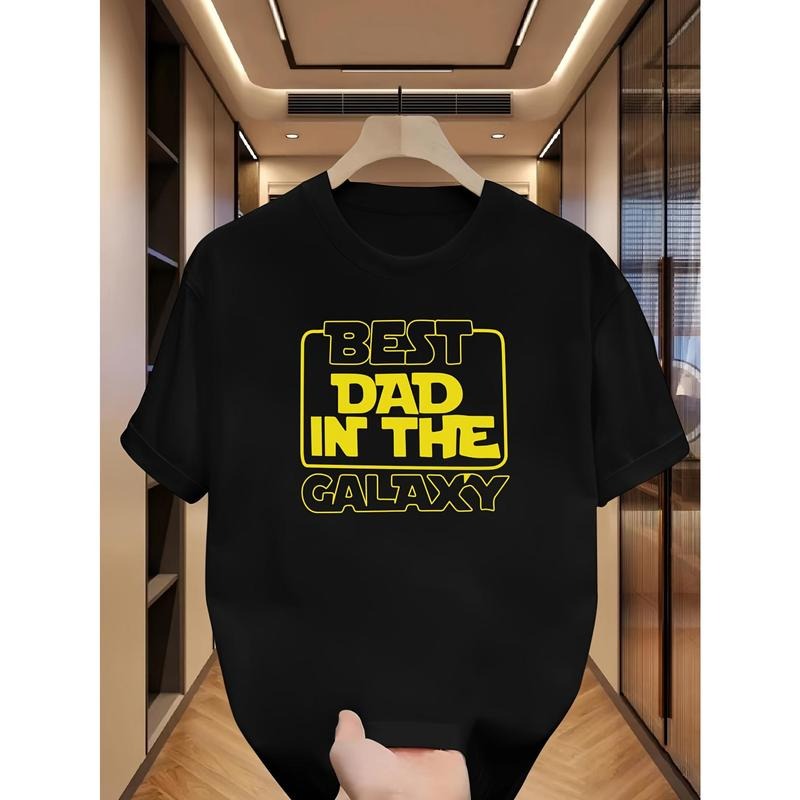 Men'S "Best Dad in the Galaxy" Graphic T-Shirt