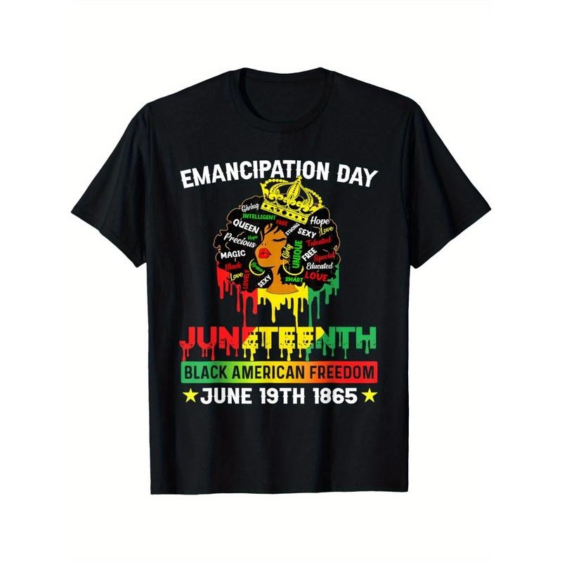 Men WomenJuneteenth Shit African Black American Freedom 1865 T-Shirt, Trendy Casual Men Women Funny T-shirt, Gift for Men...