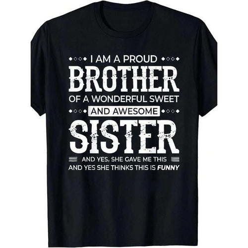 Men's "Proud Brother Sister" Graphic T-Shirt