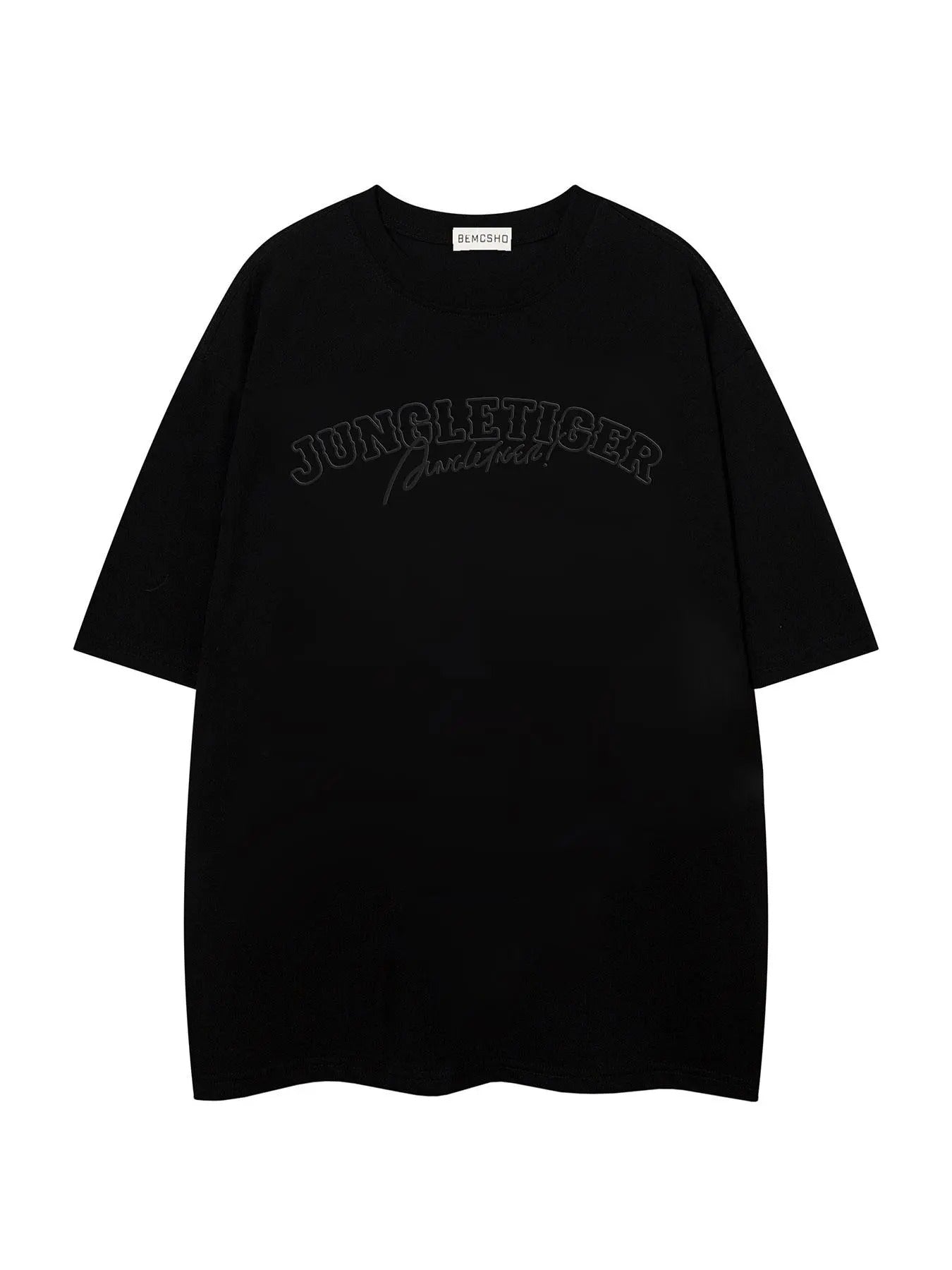 Men's Butterfly & Letter Print Round Neck Tee, Loose Casual Fashion Short Sleeve T-shirt for Summer, Men's Top for Daily...