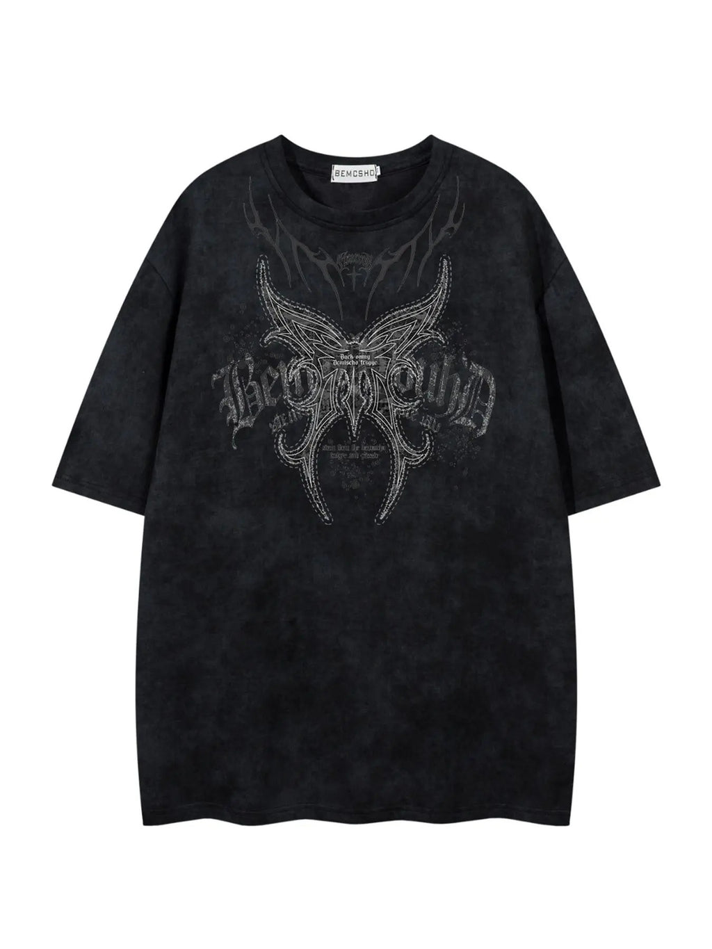 Men's Butterfly & Letter Print Short Sleeve Tee, Loose Casual Fashion T-shirt for Summer, Men's Top for Daily Wear...