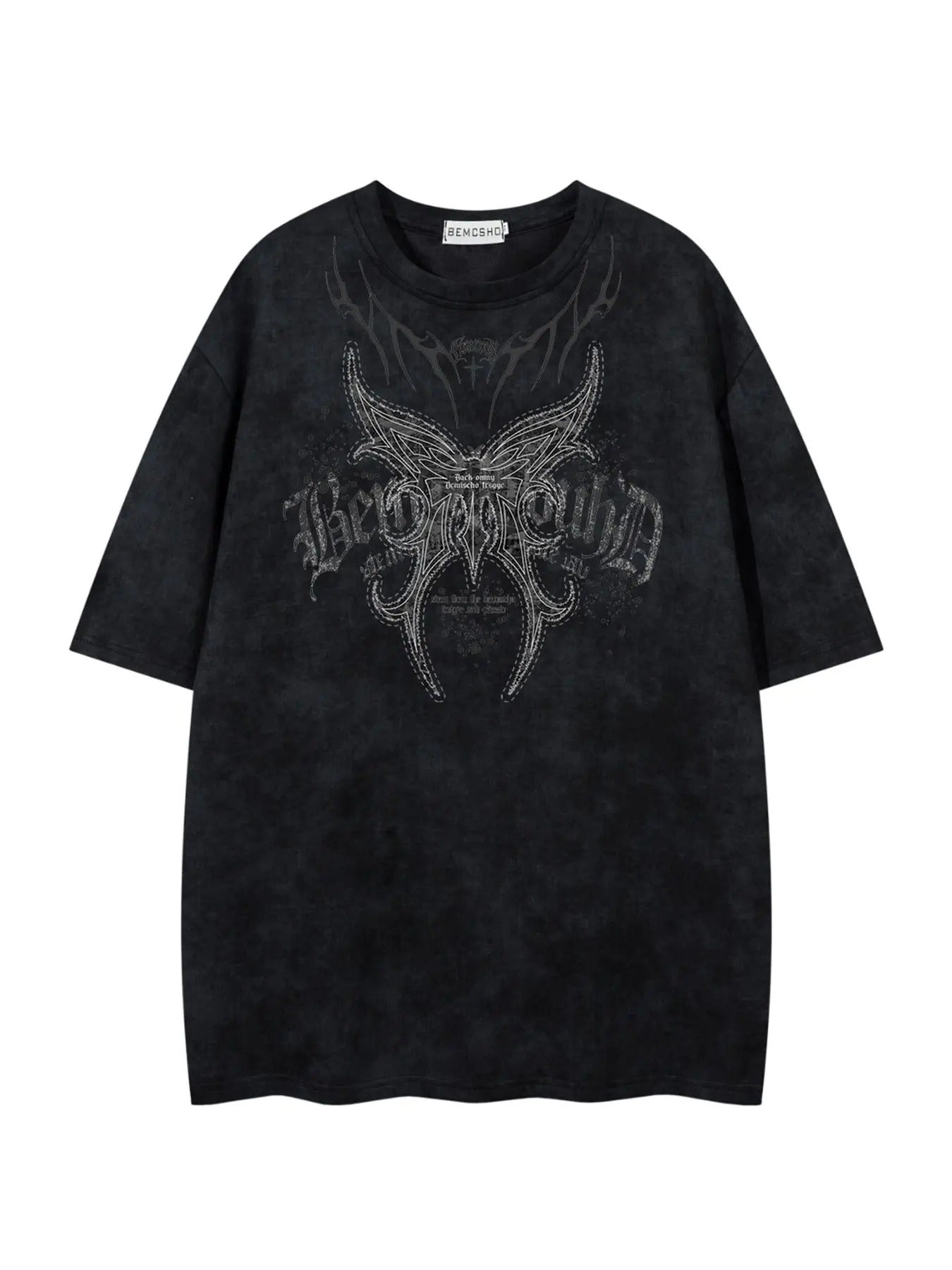 Men's Butterfly & Letter Print Short Sleeve Tee, Loose Casual Fashion T-shirt for Summer, Men's Top for Daily Wear...