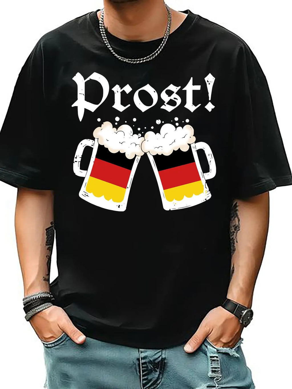 Men's Cartoon Graphic Print Round Neck Tee, Regular Fit Casual Short Sleeve T-shirt, Men's Summer Top for Daily Wear...