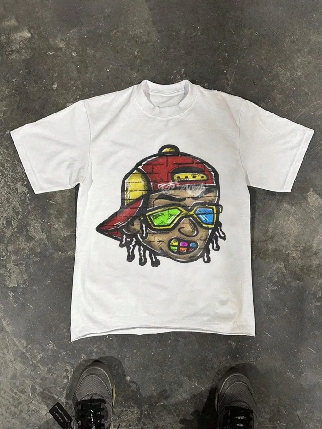 Men's Cartoon Round Neck Graphic Tee, Regular Fit Casual Short Sleeve T-shirt for Summer, Men's Top for Daily Wear...