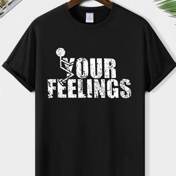 Men's Casual Letter Print Round Neck Tee, Street Comfort Streetwear Regular Fit Shortsleeve Crewneck T-Shirt, Graphic...