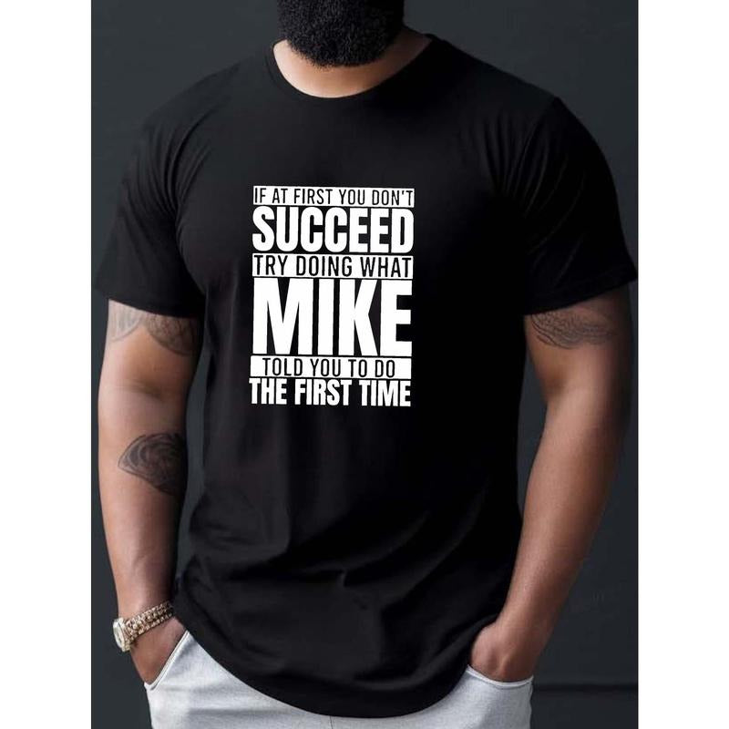 Men's Fashionable Crew Neck Short Sleeve T-shirt