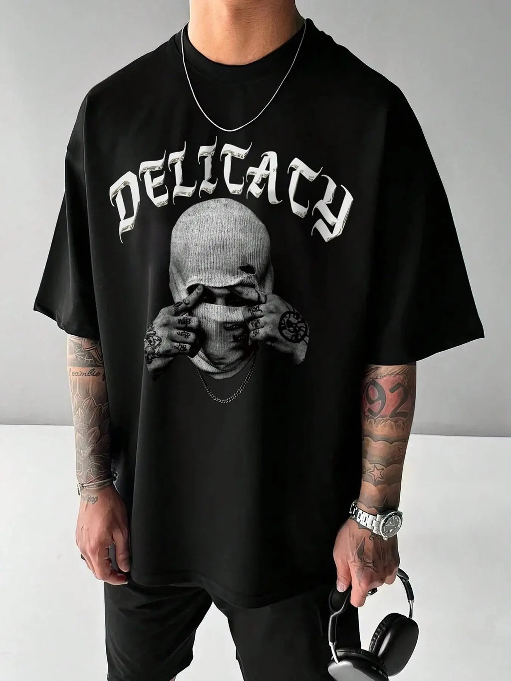 Men's Figure & Letter Print Round Neck Tee, Regular Fit Casual Short Sleeve Crew Neck T-shirt for Summer, Fashion Men's...