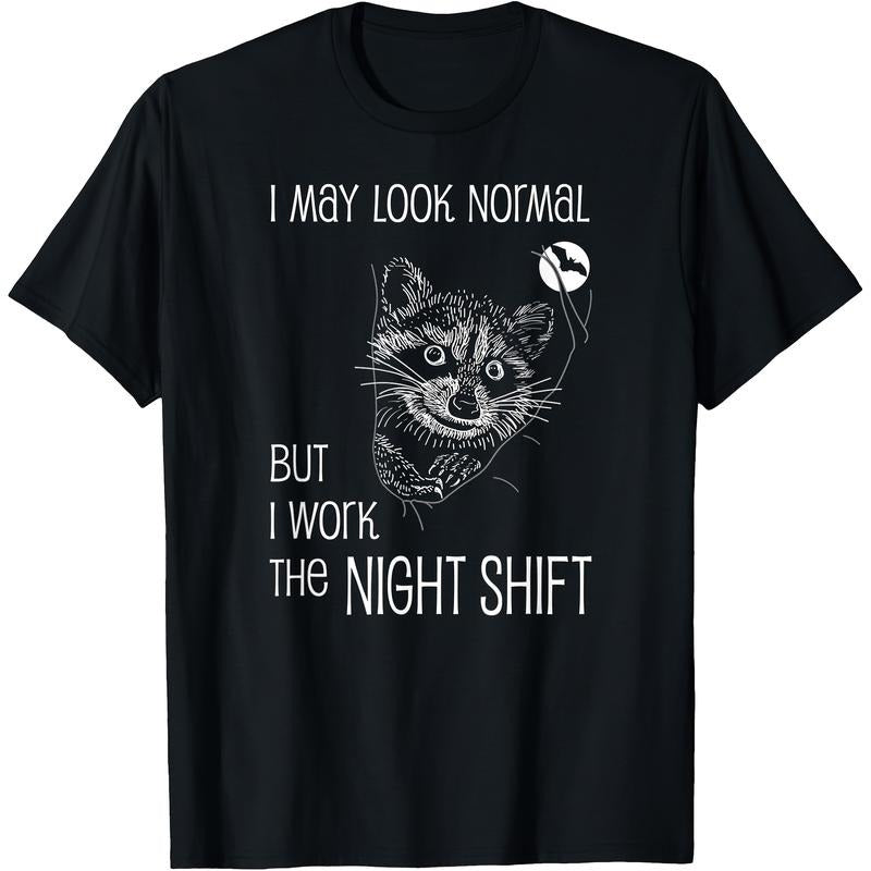 Men's Funny "Night Shift Worker" Graphic T-Shirt
